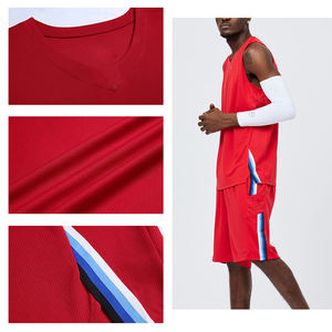 Erkekler Retro Düz Polyester Nefes Alabilen File Basketbol Forması Atletleri Özel Sublimasyon Logolu Basketbol Üniforması Yelek Üstleri - Product Image 5