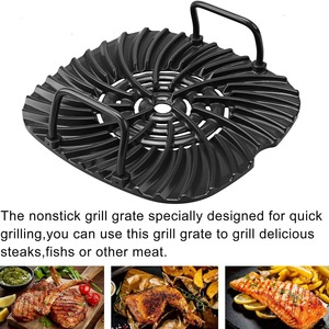 Accessoires de remplacement pour grillades compatibles avec le <span class=keywords><strong>grill</strong></span> <span class=keywords><strong>d</strong></span>'<span class=keywords><strong>intérieur</strong></span> 5-en-1 Ninnja Foodi, modèles AG300, AG301, AG302, AG400, pièces de cuisson - Product Image 4