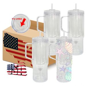 Custom Logo 40Oz Double Wall Plastic Tumbler Handle With Pre-Drilled Hole and Silicone Plug - Product Image 4