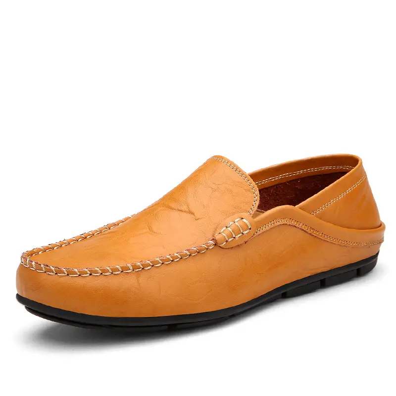 Printemps et automne chaussures habillées supérieures en cuir véritable pour hommes chaussures d'affaires de mode douces et confortables pour hommes