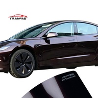 Vinilo Premium para Rotulación de Vehículos, Color Rojo Turmalina, 7mil de Grosor, Protección UV, Super Brillante, Cambio de Color, Alta Luminosidad