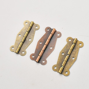 Antique Style H Type Furniture Hinge Iron Plated Surface Mount For Wooden <b>Boxes</b> And Wine <b>Boxes</b> 90 Degree 180 Degree Hinges - Product Image 1