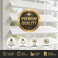 Volets de ferme personnalisés en gros, usine OEM, volets de fenêtre en PVC, bois, aluminium, stores à lamelles, imperméables, garantie 5-10 ans