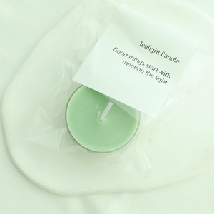 Bougies chauffe-plat en plastique ignifuge nouveau design bougie de forme ronde en forme de cœur en vrac cire de paraffine pour cadeaux - Product Image 3