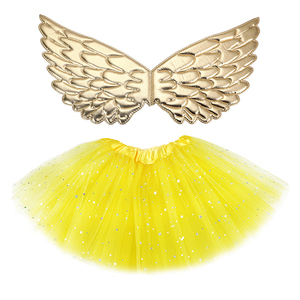 CM198 da 3 a 8 anni le ragazze si vestono in Costume da balletto Tutu gonna fata <span class=keywords><strong>Angel</strong></span> Wing Set per bambina vestito da festa - Product Image 6