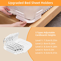 Porte-draps de lit Attaches de drap-housse avec sangle de verrouillage Porte-draps pour les coins-Convient aux matelas Clips de lit de grande taille pour la literie