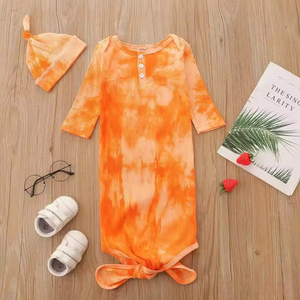 Pijamas de Manga Larga de Algodón Acanalado Ultra Suave y Antibacteriano para Bebés Recién Nacidos, para Niñas y Niños, Sacos de Dormir - Product Image 1