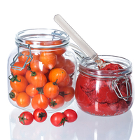 Umwelt freundliche Weck gläser Glas mit Eisendraht für Marmelade Honig zucker