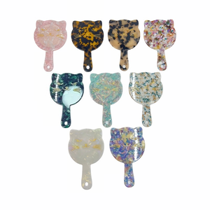 Oradour Tùy Chỉnh Túi Magnifying Bạc Kết Thúc Dễ Thương Mèo Động Vật Thiết Kế Xách Tay Cầm Tay Mỹ Phẩm Trang Điểm Gương Cá Nhân - Product Image 6