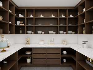 Mueble de Cocina Moderno con Despensa y Encimera de Cuarzo, Gran Almacenamiento para Apartamento - Product Image 5