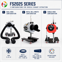 Extracteur de fumées métalliques industriel semi-automatique CE ISO Fengshen, mobile, 0,55 kW, sortie PVC 100 mm*10 m, ventilateur centrifuge, outil de garage