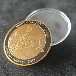 Pièce commémorative officielle plaquée or de la NASA, défi <span class=keywords><strong>Sniper</strong></span> US Corp, avec impression UV, représentant le Rover Mars Curiosity - Product Image 4