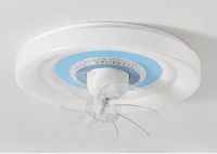 Ventilateur de plafond multifonctionnel avec lumière, tête oscillante, commande vocale hors ligne, éclairage de chambre à coucher féérique Tmall, vente en gros