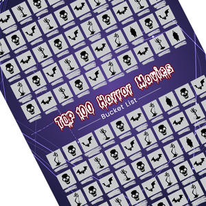 Halloween <span class=keywords><strong>film</strong></span> d'<span class=keywords><strong>horreur</strong></span> cadeaux et décor seau <span class=keywords><strong>liste</strong></span> Collection 100 films d'<span class=keywords><strong>horreur</strong></span> à gratter affiche avec outil de grattage - Product Image 3