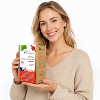 Boîtes d'emballage écologiques biodégradables en carton kraft brun avec logo personnalisé et manchon