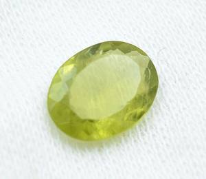 หัตถกรรม13X10มม. ตัดเหลี่ยมเพชรพลอย Peridot ธรรมชาติ4 CTS รูปไข่คุณภาพดีเยี่ยม - Product Image 6