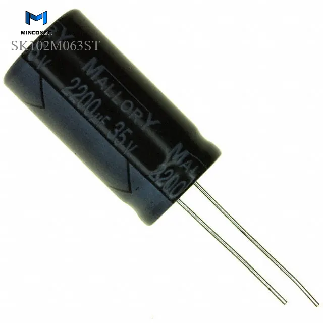 (Aluminum Electrolytic Capacitors 1000uF 20% Radial, Can) SK102M063ST