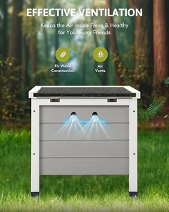 Jaula para Mascotas de Madera Ecológica Moderna de Alta Calidad, Refugio para Gatos con Diseño Animal para Animales Pequeños, Resistente a la Intemperie - Product Image 6