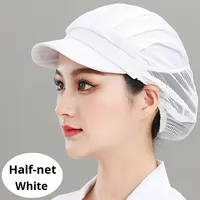 Sombrero de Chef a prueba de aceite, diseño de malla transpirable, fábrica de catering, cocina, cantimplora, trabajo, resistente a la pérdida de cabello para comida informal