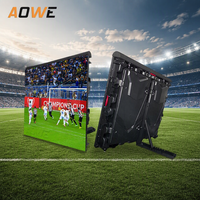 Écran LED géant HD pour événements sportifs, 960x960mm, boîtier en aluminium moulé sous pression, affichage LED publicitaire extérieur P5/P6 pour terrain de football