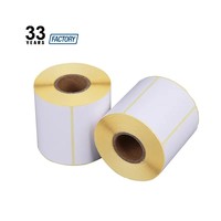 Fabricants d'étiquettes thermiques Autocollant d'étiquettes d'expédition auto-adhésives Étiquettes de transfert thermique personnalisées 2x3 4x4