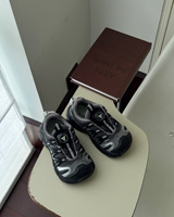 Baskets pour filles et garçons, Nouvelle collection Printemps 2025, Chaussures décontractées pour enfants à boucle rotative mi-mollet, légères, respirantes, antidérapantes et robustes