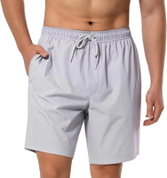Shorts de bain décontractés et confortables pour hommes, personnalisables, à taille mi-haute, séchage rapide, respirants, avec broderie et taille élastique – Vente en gros