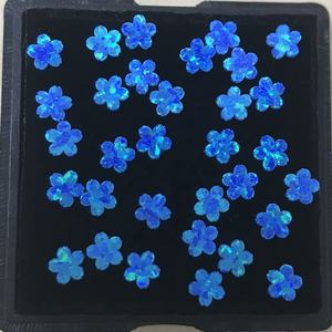 Populaire <span class=keywords><strong>prix</strong></span> usine matériel dentaire sans plomb 4.4x4.1mm Sakula fleur rose synthétique opale <span class=keywords><strong>dent</strong></span> gemmes - Product Image 3