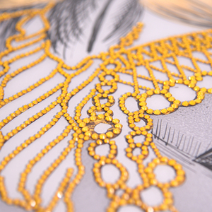 Hotel moderno Ufficio Decorazione di Arte Del Diamante Da Parete Cavallo 3D Animale Pittura <span class=keywords><strong>con</strong></span> la Struttura - Product Image 4