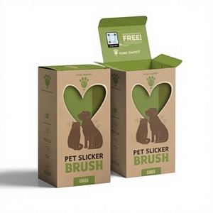 Pasta de Papel Kraft Reciclável Personalizada para Guloseimas de Cães |   Embalagem Ecológica para Petiscos de Animais de Estimação com Relevo e Laminação Fosca - Product Image 3