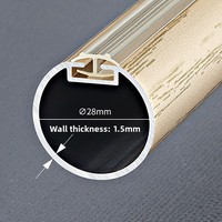 Tringles à rideaux manuelles torsadées de style moderne, marque JINYU, en aluminium, 6,7 m, pour décoration de fenêtre ronde, chambre et salon
