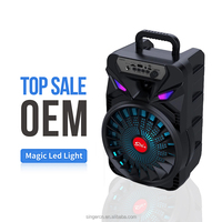 ZQS8167 ZQS8167W Altavoz LED RGB para Exteriores, Altavoz Inalámbrico Bluetooth Portátil, Fabricado en Fábrica