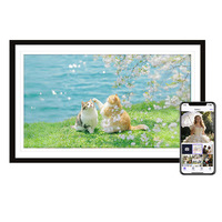 Cadre photo électronique intelligent avec écran HD de 7/10,1/15,6 pouces, lecteur MP4/MP3, connectivité Wi-Fi, écran tactile, fonction horloge