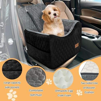 Coussin de siège auto pour chien en mousse à mémoire de forme, housse amovible lavable, transporteur de voyage pour animaux de compagnie, pour chiens de petite et moyenne taille jusqu'à 35 livres