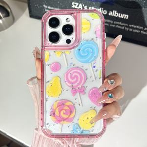 Fundas Para Celular Epoxy Glitter Phone CASE para MOTO G Stylus 5G 2025 G86 Power G86 G56 Edge 60 PRO - Product Image 3
