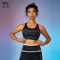 JIEJIN Vêtements de Sport Personnalisés Fabricants de Vêtements d'Entraînement Impression Écologique Ensembles de Fitness Yoga pour Femmes de Haute Qualité