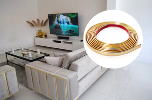 18mm 25/50M PVC cạnh dải băng tự dính cạnh dải cho đồ nội thất PVC cạnh dải vàng cho sofa sàn tủ giường - Product Image 5