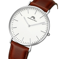 Montre simple et élégante pour homme, cadran 40 mm, modèle DW, acier inoxydable 316L, mouvement japonais GL20, PORSAMO BLEU WATCH U2750G