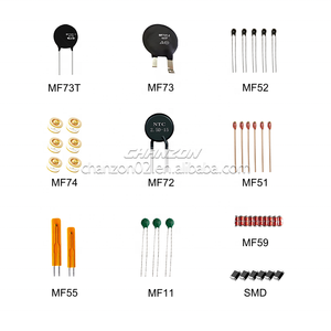 Mf55 loại NTC màng mỏng thermistor 15mm 25mm 50mm 75mm 5K 10K 50K 100k Ohm 3950 3435 b3950 1% mf55b nhiệt điện trở - Product Image 6
