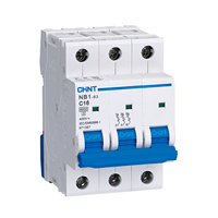 Disjoncteur miniature Chint NB1-63 en cuivre 10KA CE USA UL1077 Australie SAA CHNT MCB 1P 2P 3P 4P C2 C3 C4 C6 C10 C16 C20 C25 C32