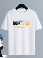 T-shirt décontracté pour homme 2026, best-seller, en coton pur doux de haute qualité, respirant et respectueux de la peau, avec col brodé