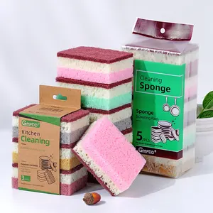 Rich Foam Non-destructive Tableware High-density Porous Colorful Sponge Strong Detergency Efficient And Durable Cleaning Sponge