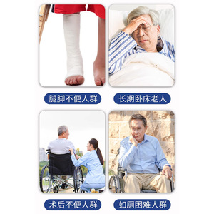 Béquilles pliantes en alliage d'aluminium, réglables en hauteur dans les deux sens, paire, poignée souple en TPR, antidérapantes, aide à la mobilité médicale - Product Image 5