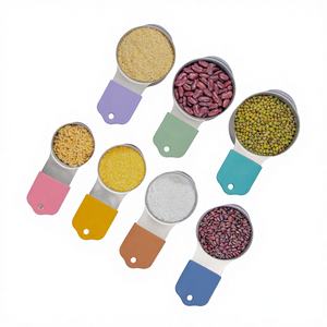 Nouvel ensemble de 7 tasses et cuillères doseuses avec échelle, outils de pâtisserie, rangement magnétique, vente en gros - Product Image 1