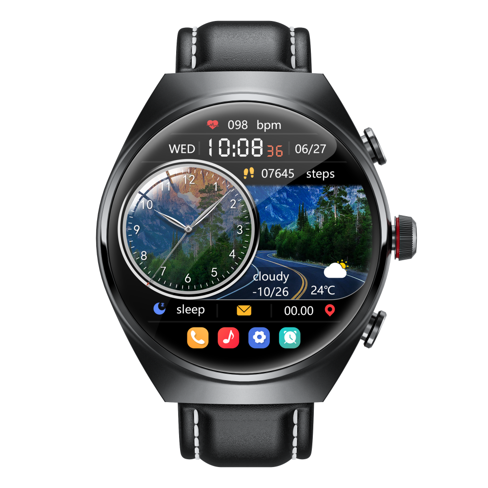 ORANGLES 2025 New Best Smart Watch Leather Band with Earbuds 2 in 1 Headphones and Smartwatch Fitness Tracker with Heart Rate Monitor - full product showcase - displaying specifications - Image 5 of 6 | adapts to any space | 2025 New Best Smart Watch Leather Band with Earbuds 2 in 1 Headphones and Smartwatch Fitness Tracker with Heart Rate Monitor deal New Jersey | Free Shipping ORANGLES