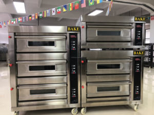 بيع ، 4 طوابق كبيرة للمطاعم التجارية ثلاثية الطبقات 3 أو 4 طوابق 16 صواني فرن غاز 12 صينية غاز - Product Image 3