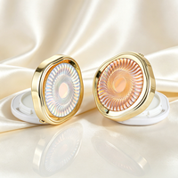 Étui vide pour BB crème, fond de teint liquide, ou poudre compacte, avec miroir, couleur nude