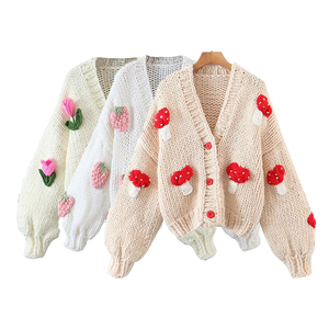 Cardigan <span class=keywords><strong>donna</strong></span> in <span class=keywords><strong>cotone</strong></span> leggero Casual di alta qualità Cardigan Cardigan autunnale in <span class=keywords><strong>maglia</strong></span> personalizzata per <span class=keywords><strong>donna</strong></span> - Product Image 2