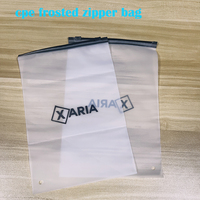 Sac d'Emballage Poly EVA Givré à Fermeture Zip avec Impression Personnalisée Gratuite du Logo de Marque pour Vêtements