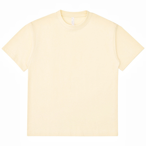 Camiseta personalizada unisex peso pesado 300GSM hombro caído logotipo impreso de talla grande Ajuste de gran tamaño cuello grueso - Product Image 6